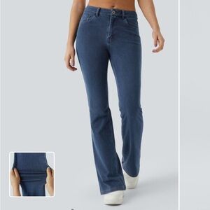 HALARA - Flex Mid Rise Pockets Casual Bootcut Jeans - Size S
